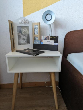 Vintage-Zimmer mit Balkon